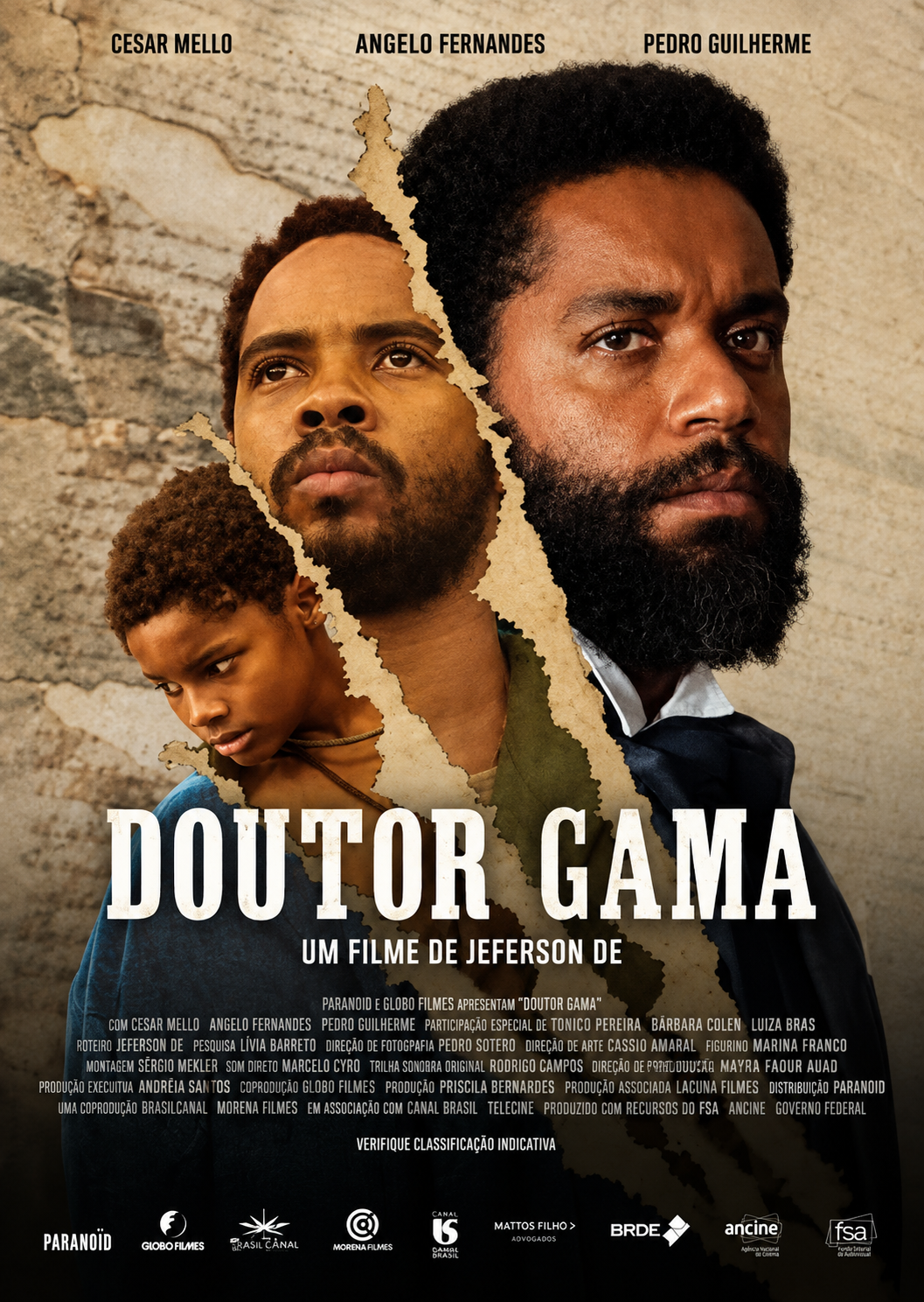 Pôster oficial do filme Doutor Gama.